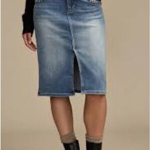 Lucky Brand Denim Midi Skirt